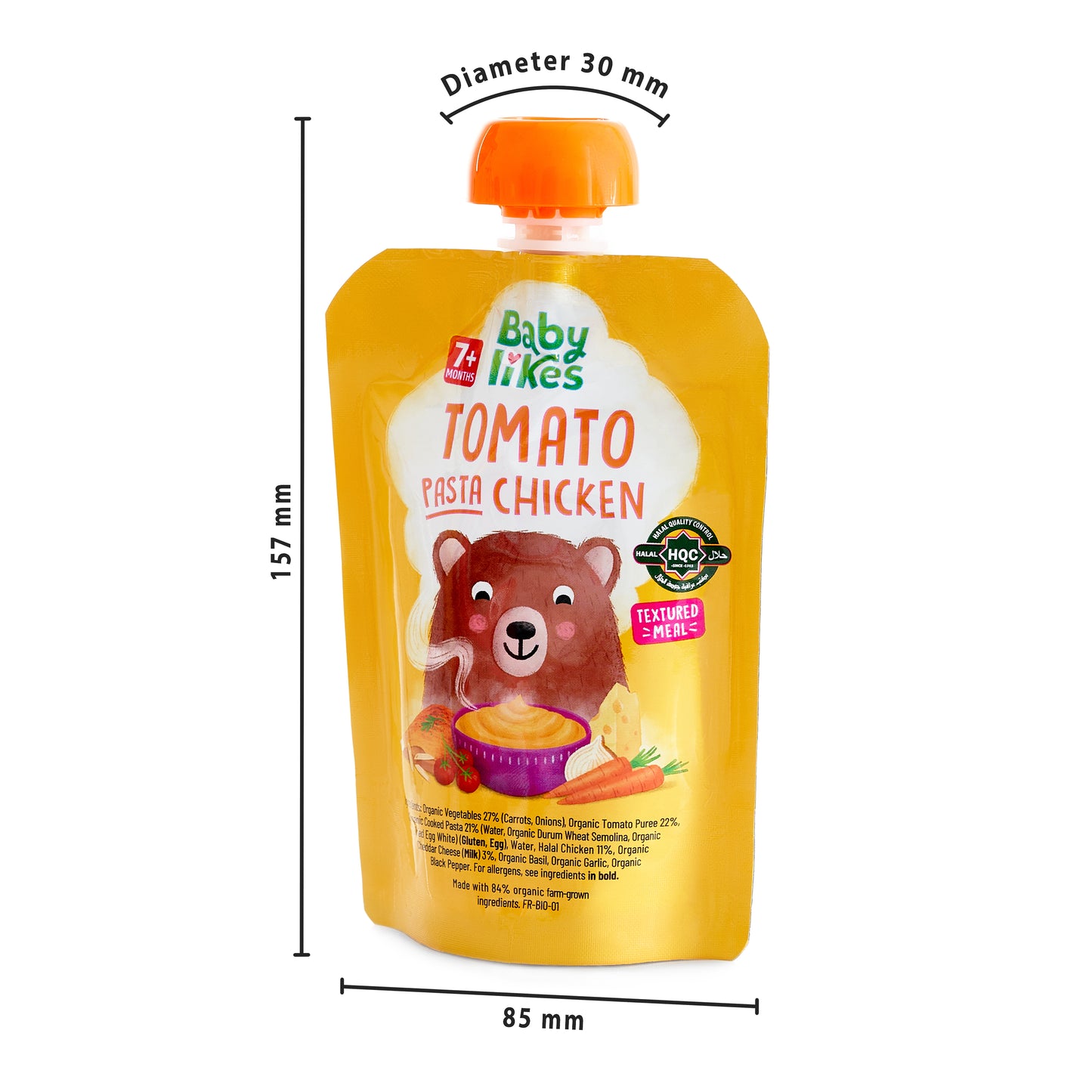 Tomato Pasta Chicken 130 grams - Baby Puree for 7+ months